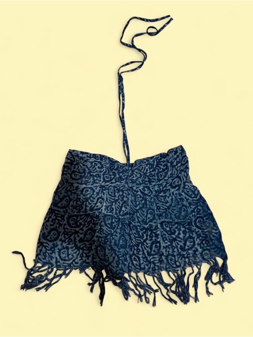 Denim & Supply Ralph Lauren Blue Paisley Halter Top